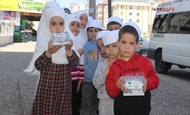 Yaşları küçük kalpleri büyük