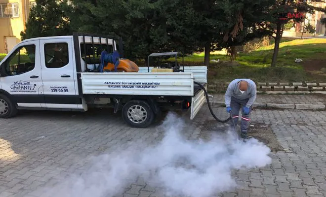 Gaziantep Büyükşehir, ilaçlama çalışmalarına hız kazandırdı