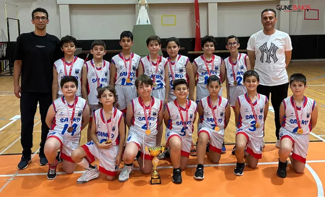 Sanko Okulları Basketbolda il birincisi oldu