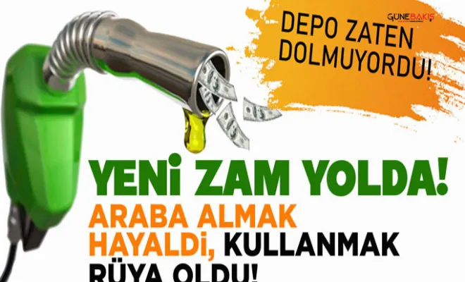Motorine zam: Salı gününden itibaren geçerli olacak