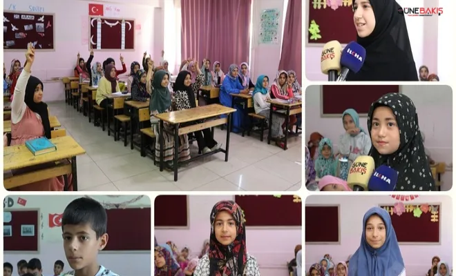 Peygamber Sevdalılarının açtığı Yaz Kur'an Kursu'na giden öğrenciler duygularını paylaştı