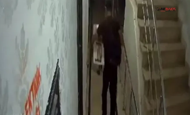 Binadan hırsızlık yapan şüpheli yakalandı