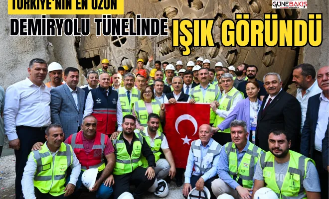 Türkiye’nin en uzun demiryolu tünelinde ışık göründü