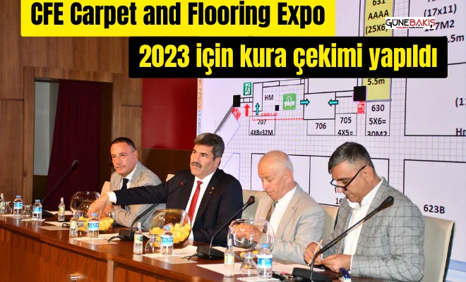 CFE Carpet and Flooring Expo 2023 için kura çekimi yapıldı
