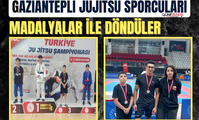 Gaziantepli Jujitsu sporcuları madalyalar ile döndü
