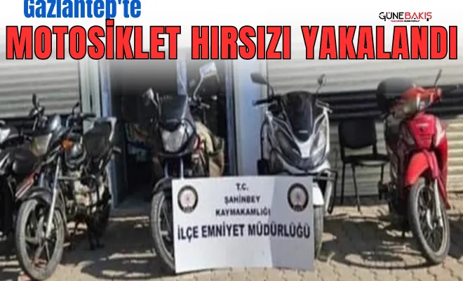 Gaziantep'te motosiklet hırsızı yakalandı