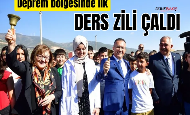Deprem bölgesinde ilk ders zili çaldı