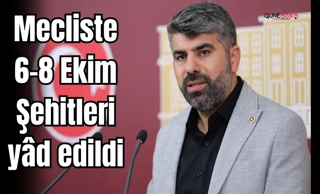Milletvekili Dinç, Meclis Genel Kurulu’nda 6-8 Ekim Şehitleri’ni yâd etti