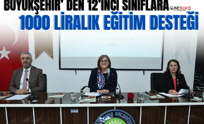 Büyükşehir’ den 12’inci sınıflara 1000 liralık eğitim desteği  
