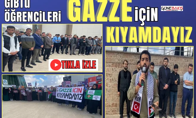 GİBTÜ öğrencileri; Gazze için kıyamdayız 