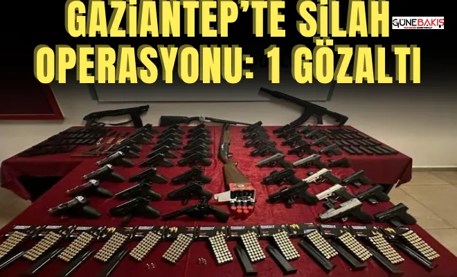 Gaziantep’te silah operasyonu: 1 gözaltı