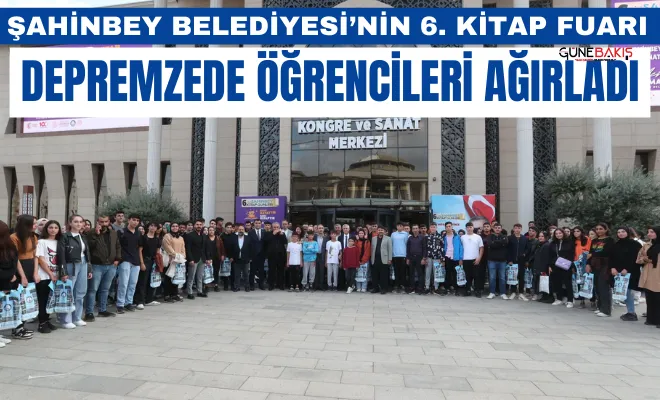 Şahinbey Belediyesi’nin 6. kitap fuarı depremzede öğrencileri ağırladı