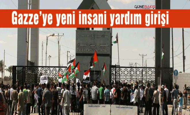 Gazze'ye insani yardım taşıyan 24 tır daha girdi