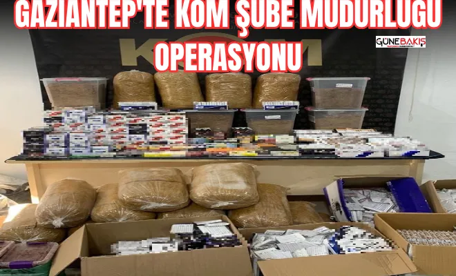 Gaziantep'te KOM şube müdürlüğü operasyonu