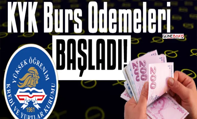 KYK burs ödemeleri başladı