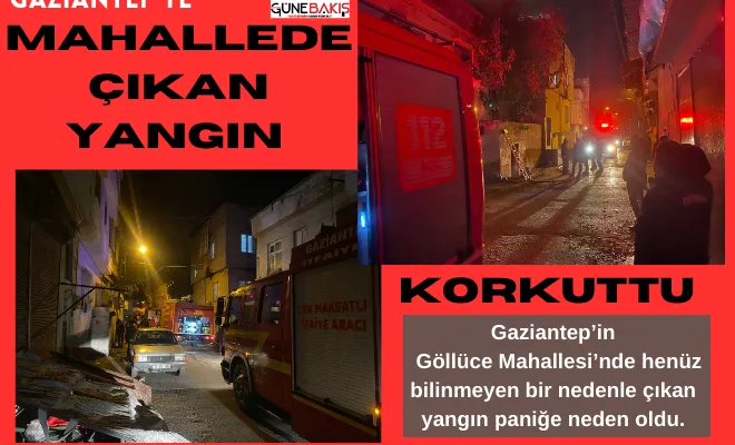 Gaziantep’te çıkan yangın korkuttu