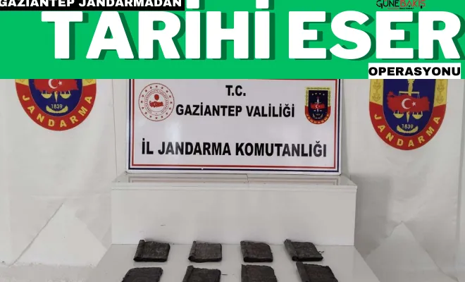 Gaziantep Jandarmadan tarihi eser operasyonu