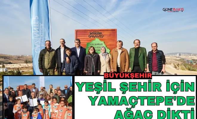 Büyükşehir, yeşil şehir için Yamaçtepe'de ağaç dikti