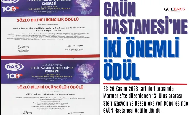 GAÜN Hastanesi’ne iki önemli ödül