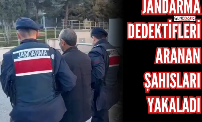 Jandarma dedektifleri aranan şahısları yakaladı