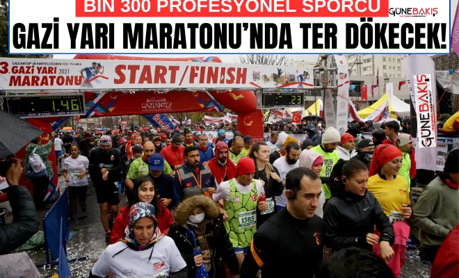 Bin 300 profesyonel sporcu Gazi Yarı Maratonu’nda ter dökecek! 
