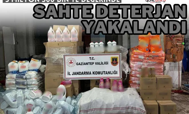 3 milyon 500 bin TL değerinde sahte deterjan yakalandı
