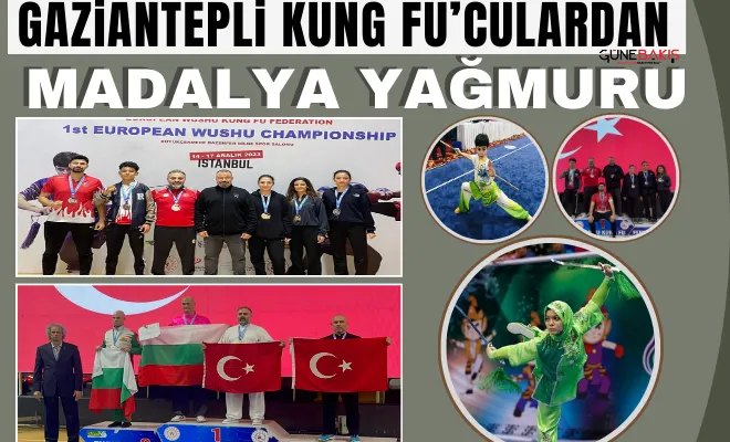 Gaziantepli Kungfu’ culardan madalya yağmuru