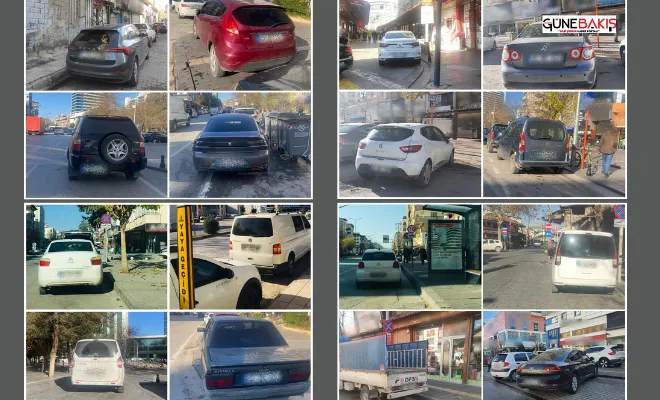 Gaziantep’te hatalı park yaptığı tespit edilen 529 araca para cezası