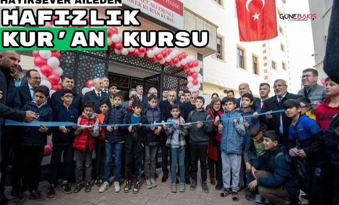 Hayırsever aileden 'Hafızlık Kur'an Kursu'