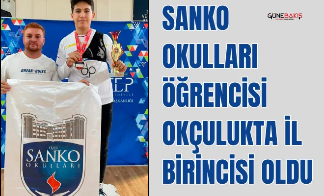 SANKO Okulları öğrencisi okçulukta il birincisi oldu