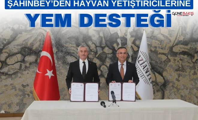 Şahinbey’den hayvan yetiştiricilerine 45 milyon kilogram yem desteği