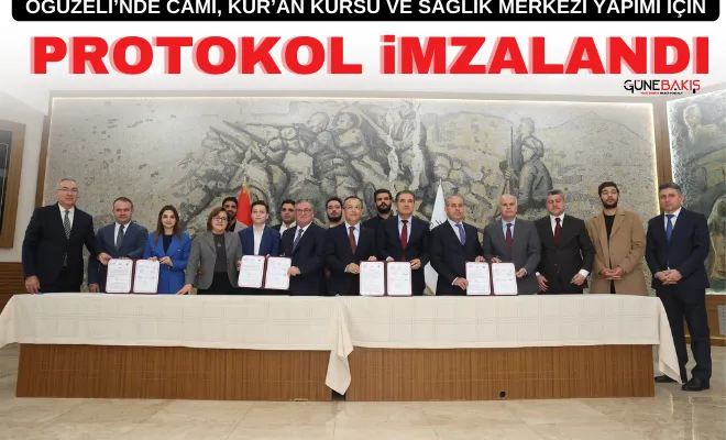 Oğuzeli’nde Cami, Kur’an kursu ve sağlık merkezi yapımı için protokol imzalandı 