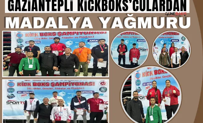 Gaziantepli Kickboks’culardan madalya yağmuru