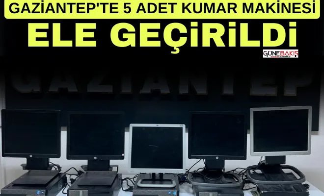 Gaziantep'te kumar operasyonu 2 gözaltı