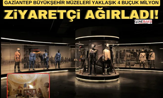 Gaziantep Büyükşehir Müzeleri yaklaşık 4 buçuk milyon ziyaretçi ağırladı!