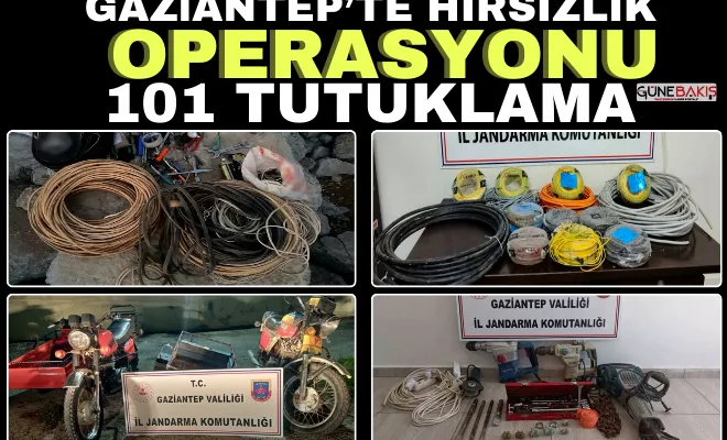 Jandarma’dan hırsızlık operasyonları: 101 tutuklama
