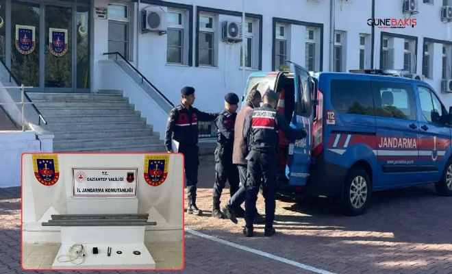 Gaziantep’te trafik levhalarını çalmak isterken suçüstü yakalandı