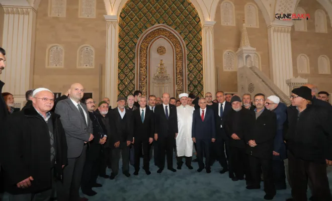 KKTC Cumhurbaşkanı Tatar, Şahinbey Millet Camii’ni ziyaret etti