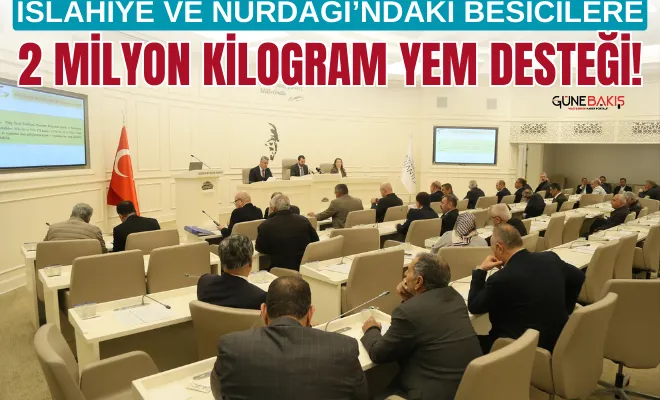 İslahiye ve Nurdağı’ndaki besicilere 2 milyon kilogram yem desteği!