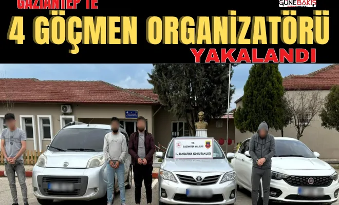 Gaziantep’te 4 göçmen organizatörü yakalandı