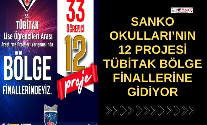 SANKO Okulları’nın 12 Projesi Tübitak Bölge Finallerine gidiyor