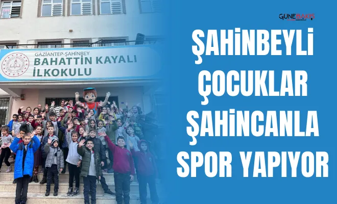 Şahinbeyli çocuklar Şahincanla spor yapıyor