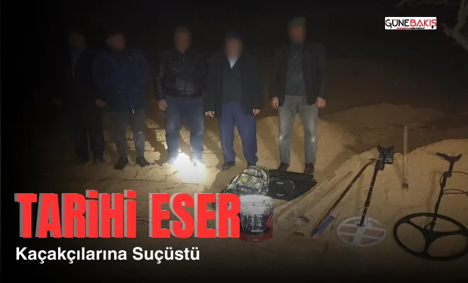 Gaziantep’te kaçak kazıya suçüstü: 6 gözaltı