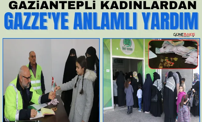 Gaziantepli kadınlardan Gazze'ye anlamlı yardım