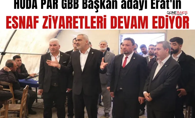 HÜDA PAR GBB Başkan adayı Erat'ın esnaf ziyaretleri devam ediyor
