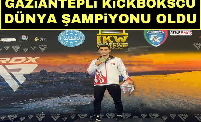 Gaziantepli Kickbokscu dünya şampiyonu oldu