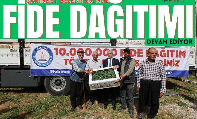 Şahinbey Belediyesi’nde fide dağıtımı devam ediyor