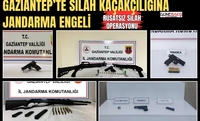 Gaziantep’te silah kaçakçılığına Jandarma engeli
