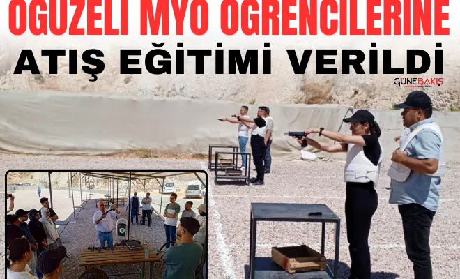 Oğuzeli MYO öğrencilerine atış eğitimi verildi