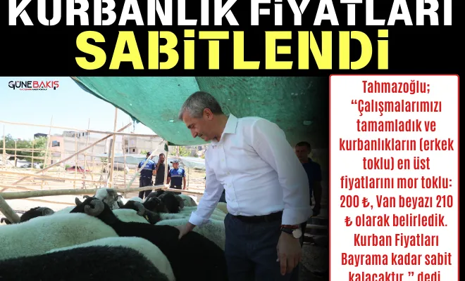 Kurbanlık fiyatları sabitlendi